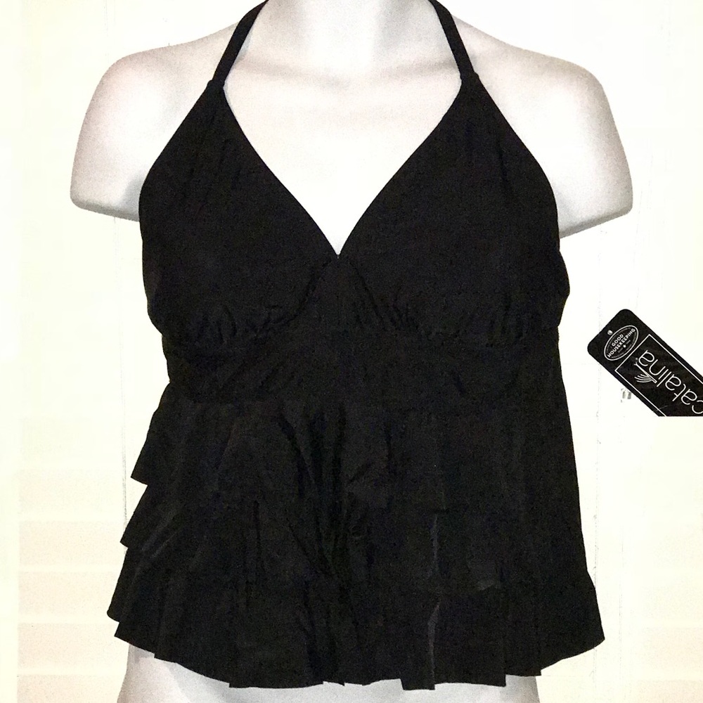 NEW Catalina Triple Tier Halterkini Top